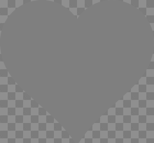 Solid Dark Grey Heart Clip Art at PNGio - vector clip art ...
