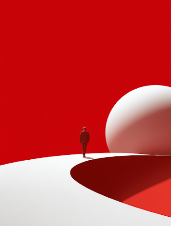 Free: Solitary Figure in Abstract Landscape - nohat.cc