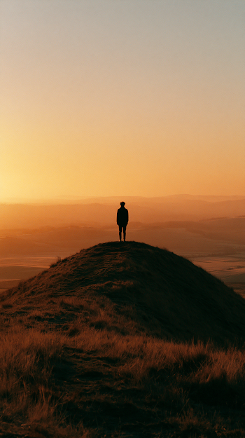 Solitary Serenity at Sunrise