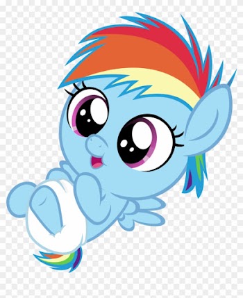 Sollace, Baby, Baby Dash, Baby Pony, Cute, Diaper, - My Little Pony Rainbow Dash Baby