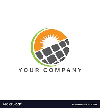 sollar electric logo design icon for business