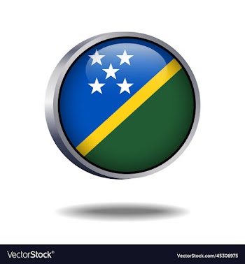 solomon islands flag button