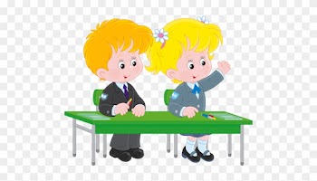 Soloveika - Clipart Girl And Boy Writing Hd