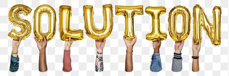 Solution balloon png word sticker, | Free PNG - rawpixel