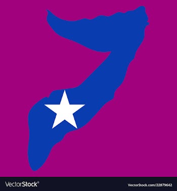 Somalia map with waving flag of country vector image