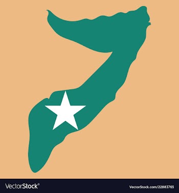 Somalia map with waving flag of country vector image