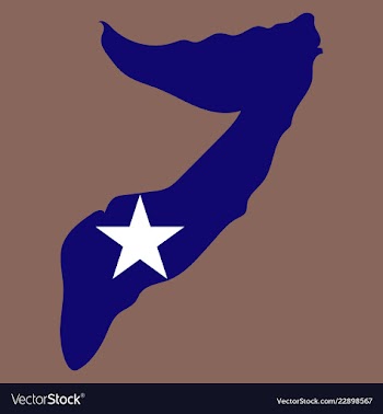Somalia map with waving flag of country vector image