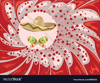 Sombrero and Maracas7 vector image
