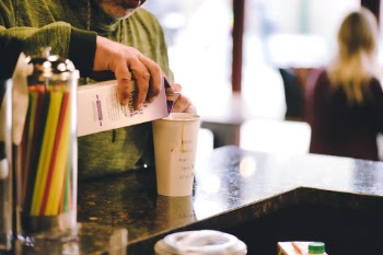 Some coffee needs a little milk to make it perfect.