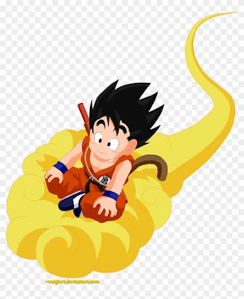 Son Goku By Sergiart Son Goku By Sergiart - Goku On Cloud Png