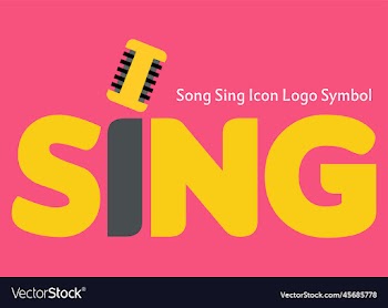 song sing icon logo symbol design