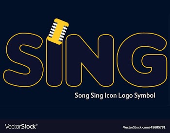 song sing icon logo symbol design