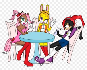 Sonic Girls Oc Drinking Smoothie By Nitenitepillow - Sonic Oc Girls Base