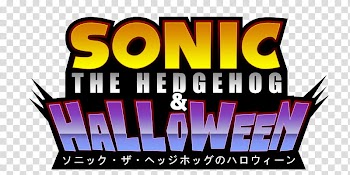 Sonic The Hedgehog And Halloween Logo transparent background PNG clipart
