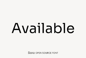 Sora open source font by Jonathan | Free Font Add-on - rawpixel