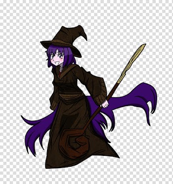 Sorcerer Line art, witch illustration transparent background PNG clipart