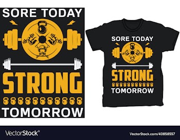 sore today strong tomorrow t-shirt design