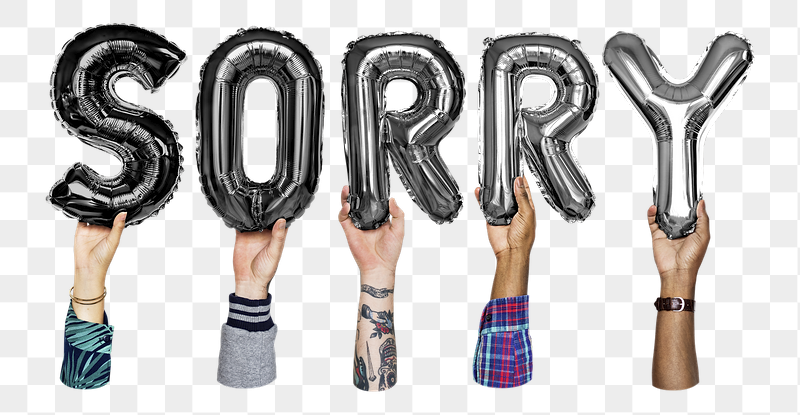 Sorry word png, hands holding | Free PNG - rawpixel