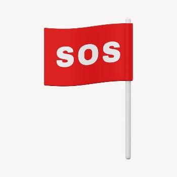 SOS flag mockup, 3D rendered | Free PSD Mockup - rawpixel
