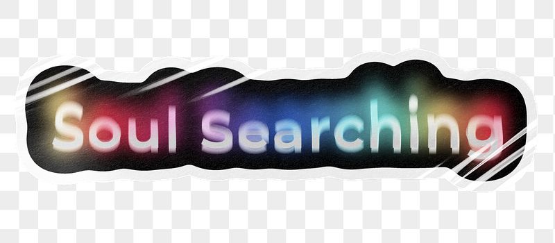 Soul searching png word sticker, | Free PNG - rawpixel