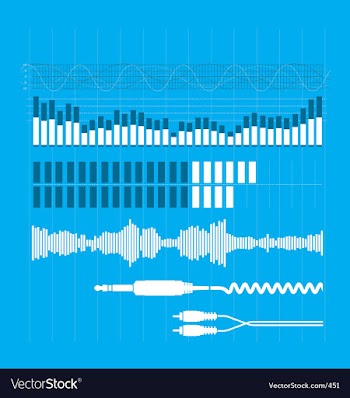 Sound elements vector image