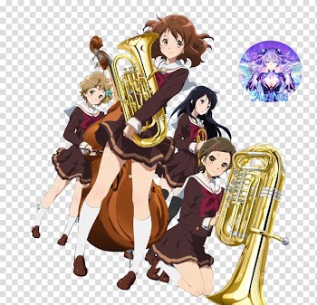 Sound! Euphonium Anime アニメスタイル Kyoto Animation Strawberry Marshmallow, Anime transparent background PNG clipart