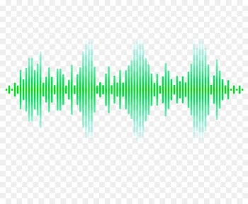 Sound Pixel Wave - Green pixel sound wave curve PNG picture 
