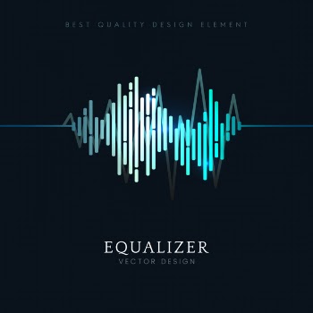 Sound wave equalizer vector design