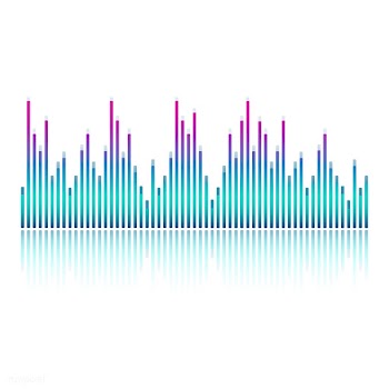Sound wave equalizer vector design | Free stock vector - 524322
