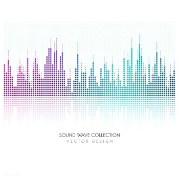 Sound wave equalizer vector design | Free stock vector - 524325
