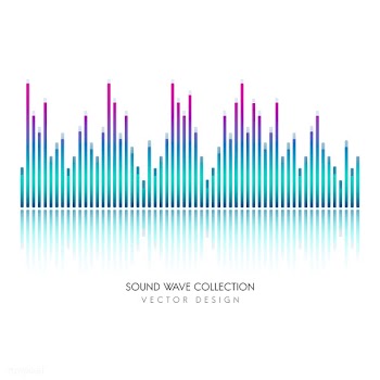 Sound wave equalizer vector design | Free stock vector - 524333