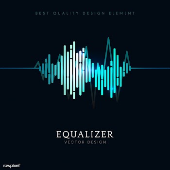 Sound wave equalizer vector design | Free stock vector - 524344