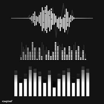Sound wave equalizer vector design set | Free stock vector - 524284