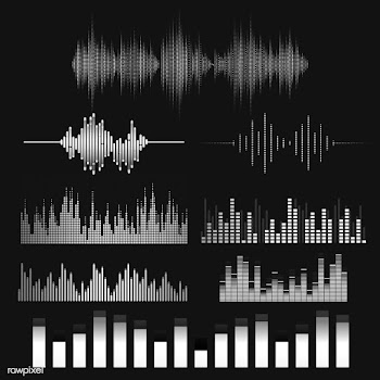 Sound wave equalizer vector design set | Free stock vector - 524290