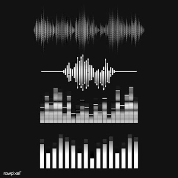 Sound wave equalizer vector design set | Free stock vector - 524296