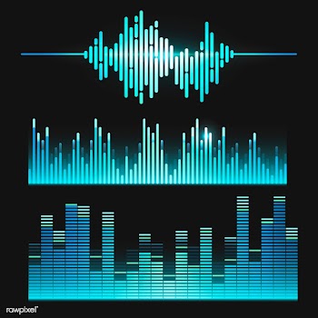 Sound wave equalizer vector design set | Free stock vector - 524298