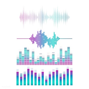 Sound wave equalizer vector design set | Free stock vector - 524303