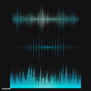 Sound wave equalizer vector design set | Free stock vector - 524311