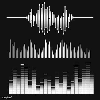Sound wave equalizer vector design set | Free stock vector - 524331
