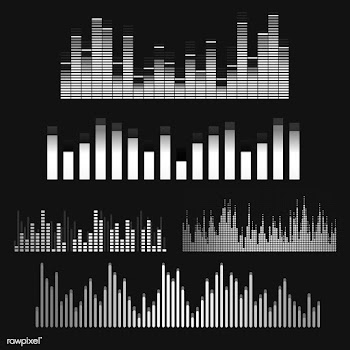 Sound wave equalizer vector design set | Free stock vector - 524343
