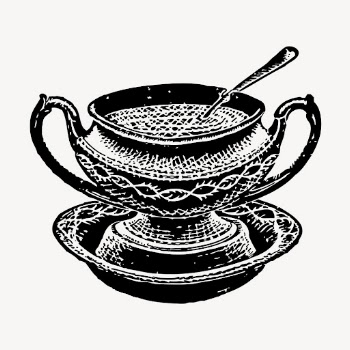 Soup bowl clipart, vintage object | Free Vector Illustration - rawpixel