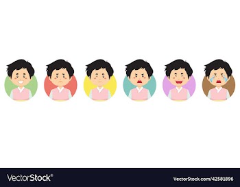 south korea avatar with various expression