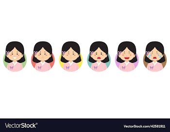 south korea avatar with various expression