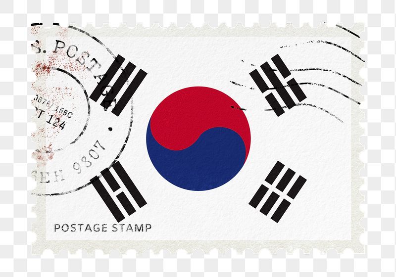 South Korea flag png post | Free PNG - rawpixel