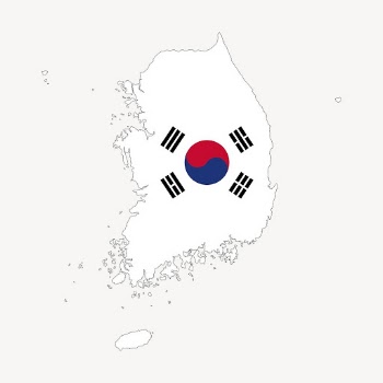 South Korea map collage element, | Free PSD - rawpixel