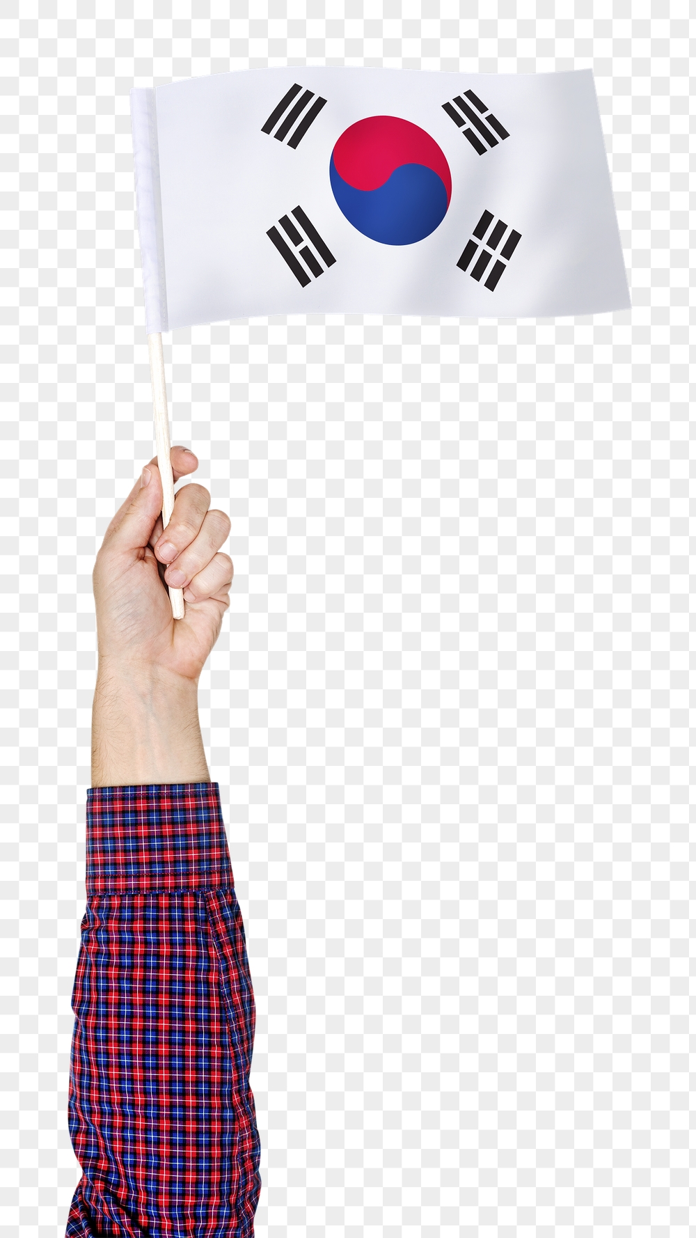 South Korea's flag png in hand | Free PNG - rawpixel