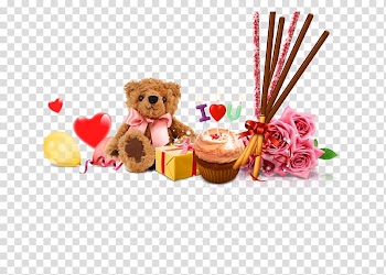 South Korea Valentines Day Gift Greeting card Stuffed toy, gift transparent background PNG clipart