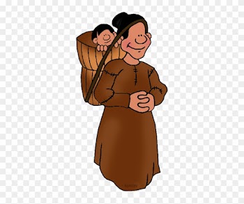 Southeast Woodland Choctaw Woman - Cartoon First Nation People