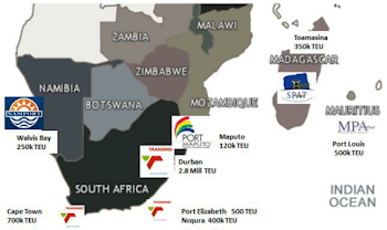 Southern African Ports and Container Operations | Download ...