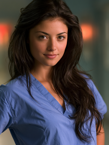 Southern Nurse in Scrubs Portrait